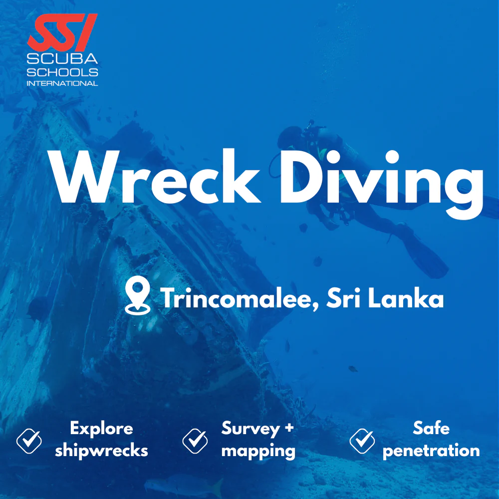 SSI Wreck Diver course in Trincomalee